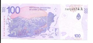 ARGENTINA 100 PESOS SERIE FAUNA