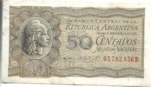 ARGENTINA 50 CENTAVOS 1947