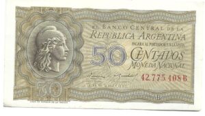 ARGENTINA 50 CENTAVOS 1951 SIN CIRCULAR