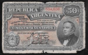 ARGENTINA 50 CENTAVOS FRACCIONARIOS 1894