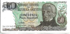 ARGENTINA 50 PESOS ARGENTINOS