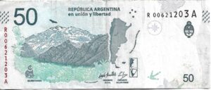 ARGENTINA 50 PESOS SERIE FAUNA REPOSICIÓN