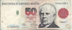 ARGENTINA 50 PESOS CONVERTIBLES PRIMER DISEÑO