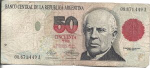 ARGENTINA 50 PESOS CONVERTIBLES PRIMER DISEÑO