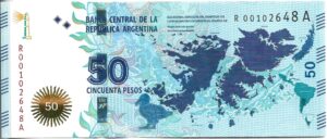 ARGENTINA 50 PESOS MALVINAS REPOSICIÓN