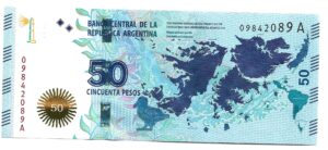 ARGENTINA 50 PESOS MALVINAS SIN CIRCULAR