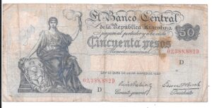 ARGENTINA 50 PESOS PROGRESO