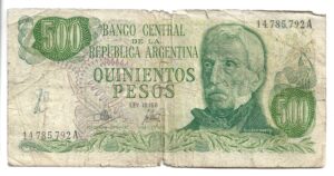 ARGENTINA 500 PESOS LEY LEYENDA LEY