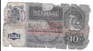 AUSTRIA 10 CORONAS 1915