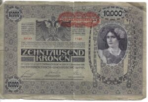 AUSTRIA 10.000 CORONAS 1918