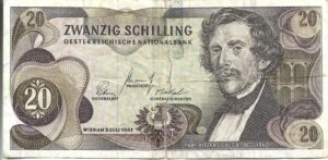 AUSTRIA 20 SCHILLING 1967