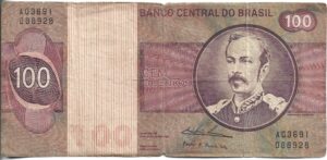 BRASIL 100 CRUZEIROS 1970