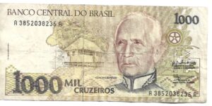 BRASIL 1000 CRUZEIROS 1989