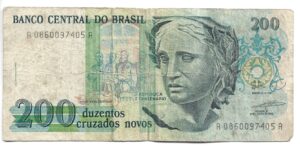 BRASIL 200 CRUZADOS NOVOS 1990