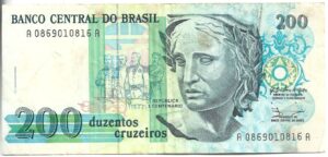 BRASIL 200 CRUZEIROS 1990