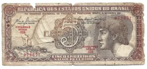 BRASIL 5 CRUZEIROS 1961