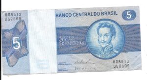 BRASIL 5 CRUZEIROS 1970
