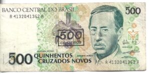 BRASIL 500 CRUZADOS NOVOS 1990 RESELLADO