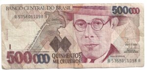 BRASIL 500.000 CRUZEIROS 1993
