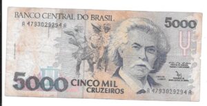 BRASIL 5000 CRUZEIROS 1993
