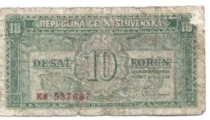 CHECOSLOVAQUIA 10 CORONAS 1950