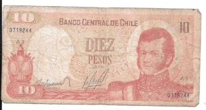 CHILE 10 PESOS 1975