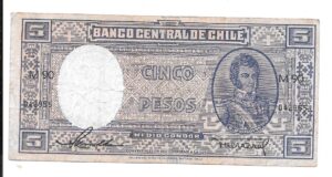 CHILE 5 PESOS 1947