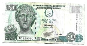 CHIPRE 10 LIRAS 2005