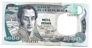COLOMBIA 1000 PESOS 1995
