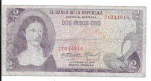 COLOMBIA 2 PESOS 1973