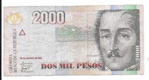 COLOMBIA 2000 PESOS 2008
