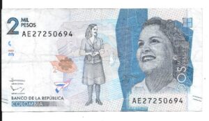 COLOMBIA 2000 PESOS 2016