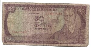 COLOMBIA 50 PESOS 1981