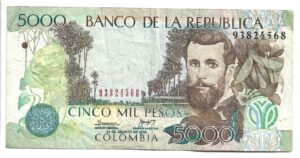 COLOMBIA 5000 PESOS 2009
