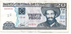 CUBA 20 PESOS 2013