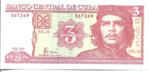 CUBA 3 PESOS 2004 SIN CIRCULAR