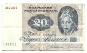 DINAMARCA 20 CORONAS 1972