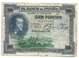 ESPAÑA 100 PESETAS 1925
