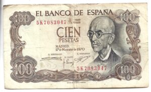ESPAÑA 100 PESETAS 1970