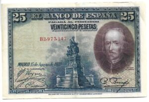 ESPAÑA 25 PESETAS 1928