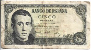 ESPAÑA 5 PESETAS 1951