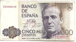 ESPAÑA 5000 PESETAS 1979