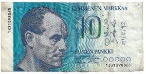 FINLANDIA 10 MARKAA 1986