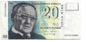 FINLANDIA 20 MARKAA 1993