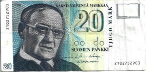 FINLANDIA 20 MARKAA 1993