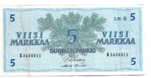 FINLANDIA 5 MARKAA 1963