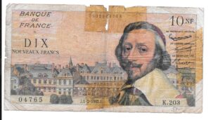 FRANCIA 10 FRANCOS 1962