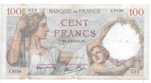 FRANCIA 100 FRANCOS 1940