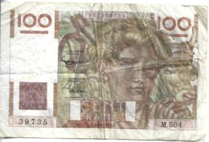 FRANCIA 100 FRANCOS 1952