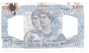 FRANCIA 1000 FRANCOS 1945